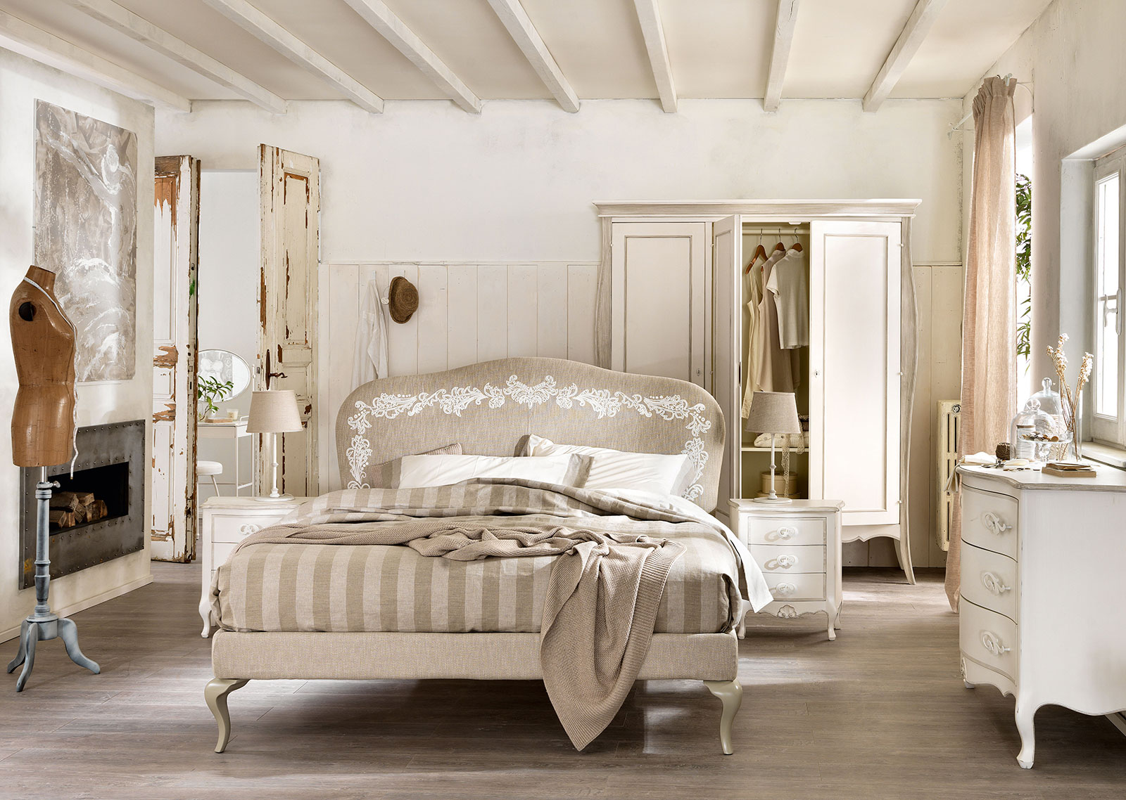 Camera da letto country chic : camera da letto country chic. tende ...